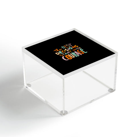 justin shiels Courage Acrylic Box