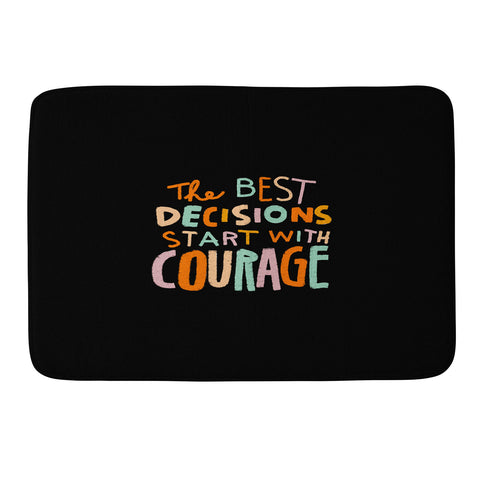 justin shiels Courage Memory Foam Bath Mat