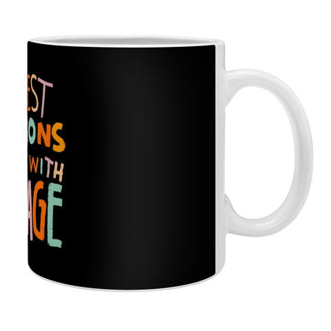 justin shiels Courage Coffee Mug