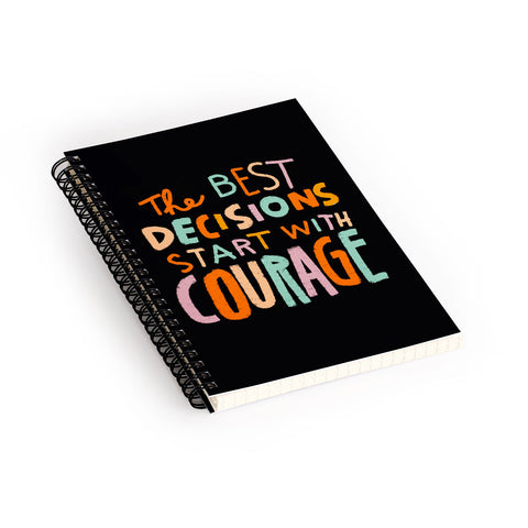 justin shiels Courage Spiral Notebook