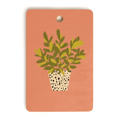 justin shiels Im Really into Plants Now Cutting Board Rectangle