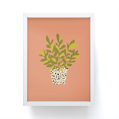 justin shiels Im Really into Plants Now Framed Mini Art Print