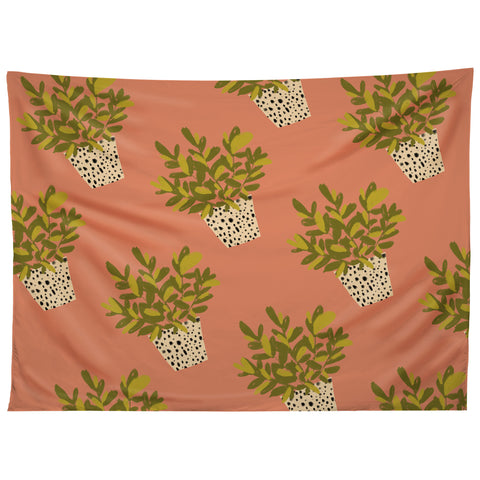 justin shiels Im Really into Plants Now Tapestry