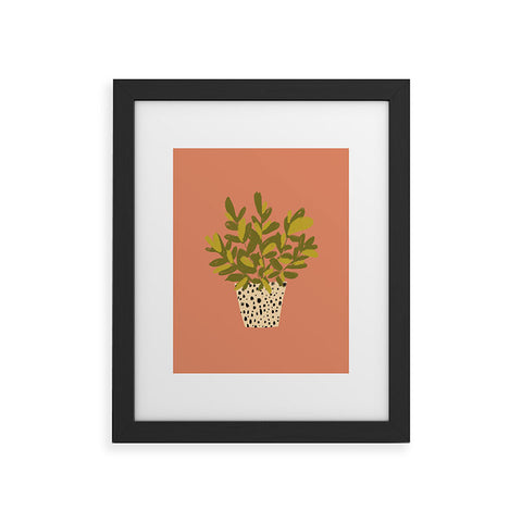 justin shiels Im Really into Plants Now Framed Art Print