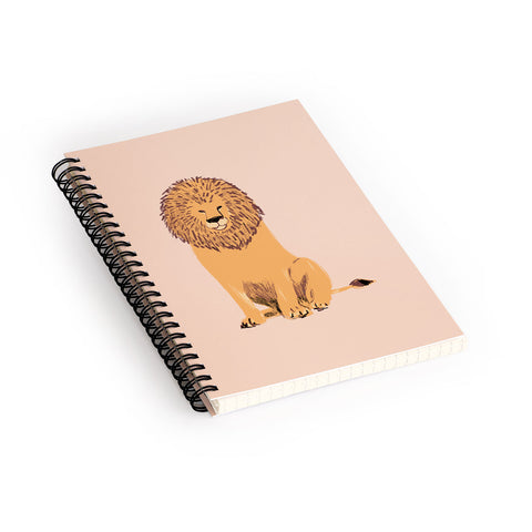 justin shiels Lions Mane Spiral Notebook