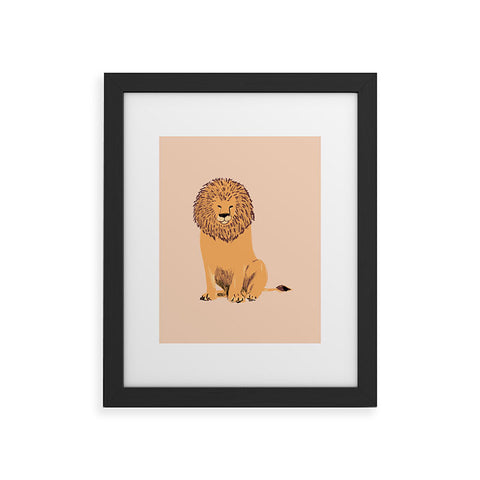 justin shiels Lions Mane Framed Art Print