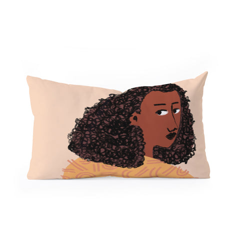 justin shiels No Backwards Steps Oblong Throw Pillow