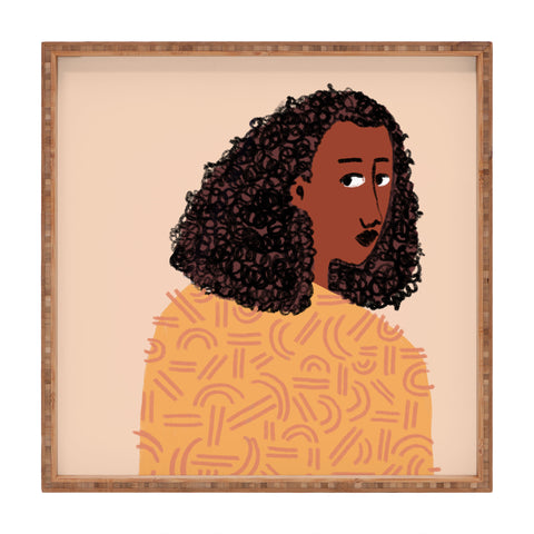 justin shiels No Backwards Steps Square Tray