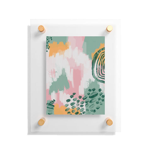 justin shiels Pink In Abstract Floating Acrylic Print