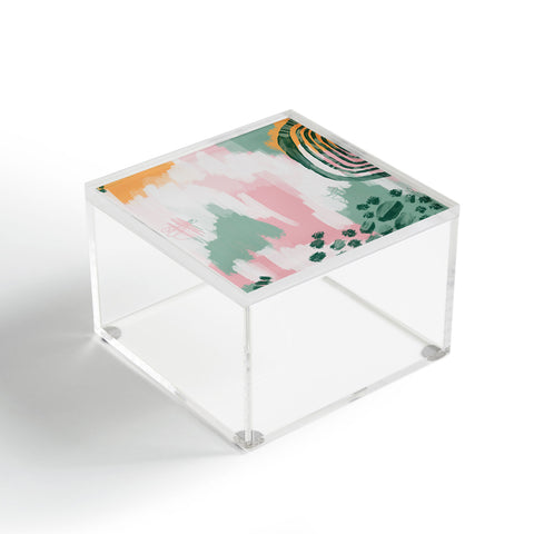 justin shiels Pink In Abstract Acrylic Box