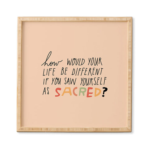 justin shiels Sacred Framed Wall Art