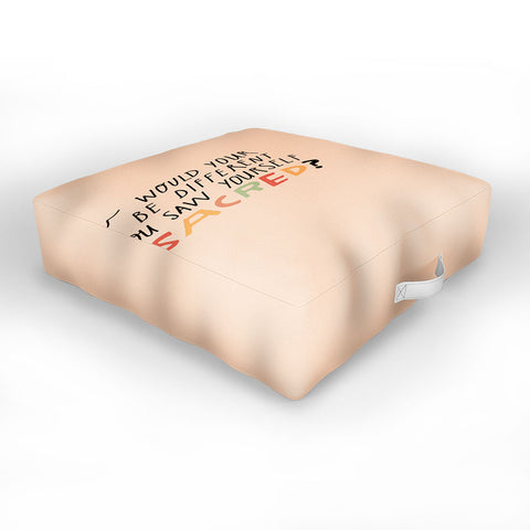 justin shiels Sacred Outdoor Floor Cushion