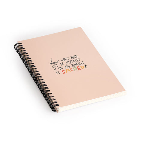 justin shiels Sacred Spiral Notebook