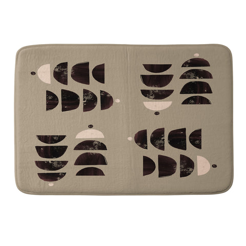 justin shiels Stacks on Stacks Memory Foam Bath Mat