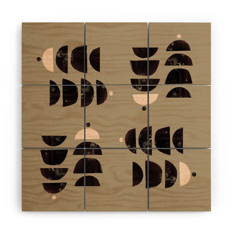 justin shiels Stacks on Stacks Wood Wall Mural