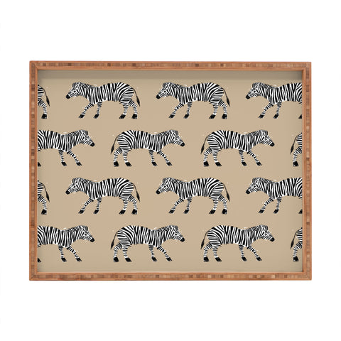 justin shiels Zebra I Rectangular Tray