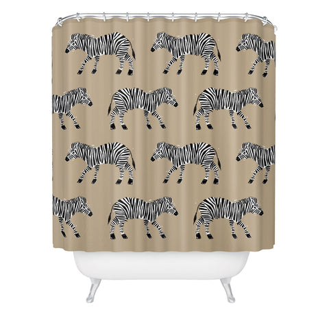 justin shiels Zebra I Shower Curtain