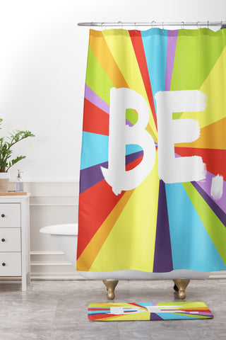 Kal Barteski BE Spectrum 1 Shower Curtain And Mat