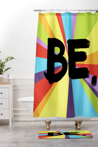 Kal Barteski BE Spectrum 2 Shower Curtain And Mat