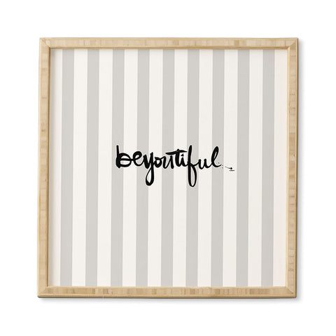 Kal Barteski beYOUtiful stripes Framed Wall Art