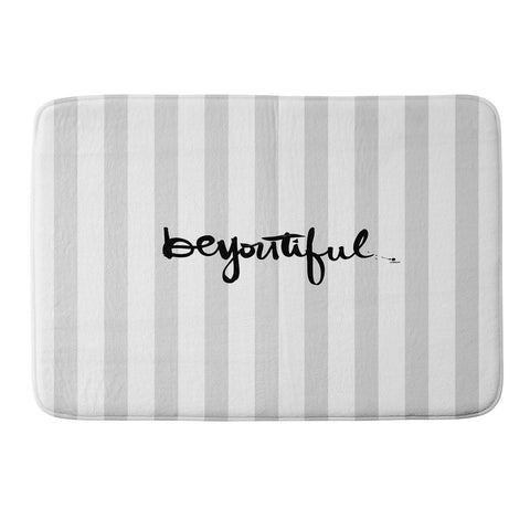 Kal Barteski beYOUtiful stripes Memory Foam Bath Mat