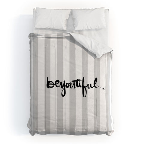 Kal Barteski beYOUtiful stripes Comforter