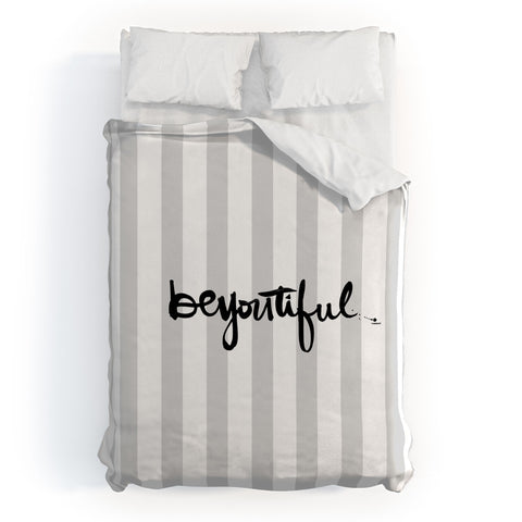 Kal Barteski beYOUtiful stripes Duvet Cover