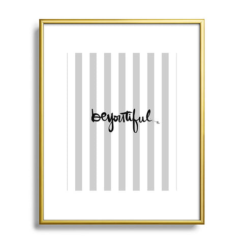 Kal Barteski beYOUtiful stripes Metal Framed Art Print