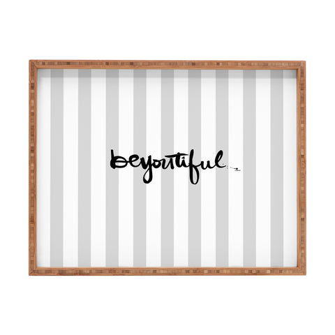 Kal Barteski beYOUtiful stripes Rectangular Tray