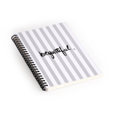 Kal Barteski beYOUtiful stripes Spiral Notebook