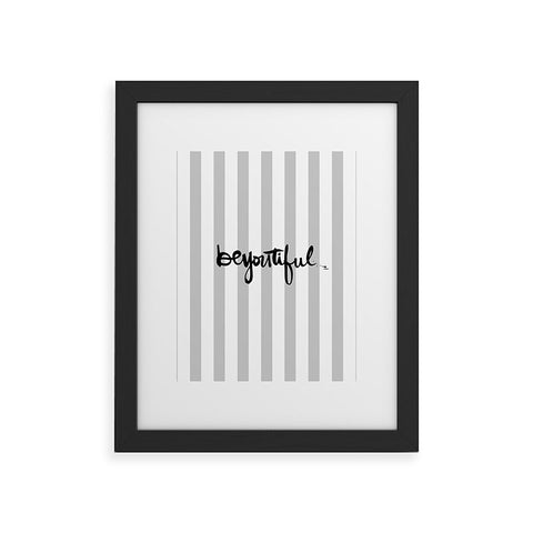Kal Barteski beYOUtiful stripes Framed Art Print