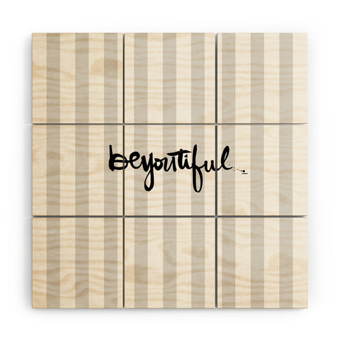 Kal Barteski beYOUtiful stripes Wood Wall Mural