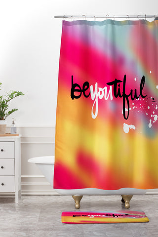 Kal Barteski beYOUtiful sunset Shower Curtain And Mat