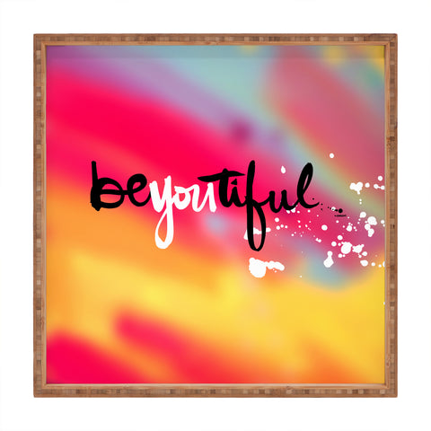 Kal Barteski beYOUtiful sunset Square Tray