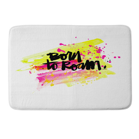 Kal Barteski BORN TO ROAM Memory Foam Bath Mat
