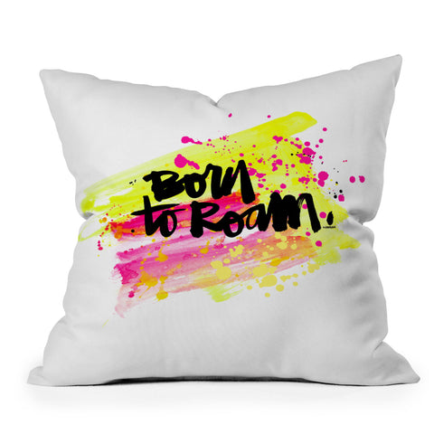 Kal Barteski BORN TO ROAM Throw Pillow