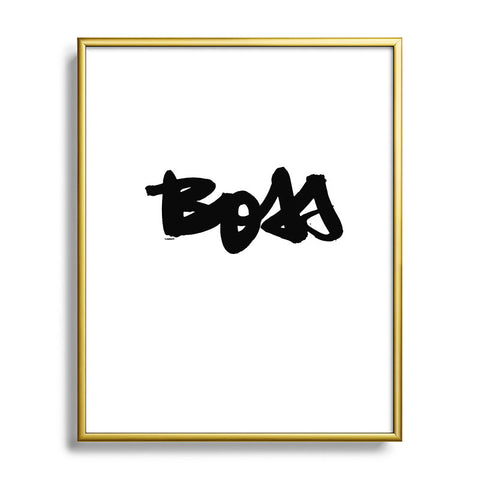 Kal Barteski BOSS Metal Framed Art Print