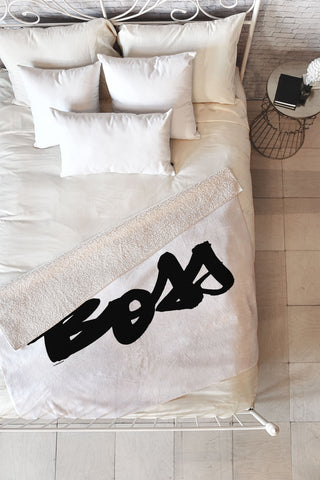 Kal Barteski BOSS Fleece Throw Blanket