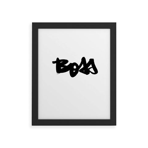 Kal Barteski BOSS Framed Art Print