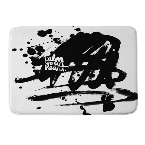 Kal Barteski CALM YOUR HEART Memory Foam Bath Mat