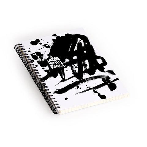Kal Barteski CALM YOUR HEART Spiral Notebook