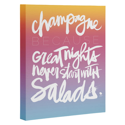 Kal Barteski CHAMPAGNE sunset Art Canvas