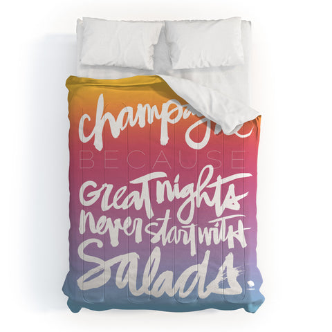 Kal Barteski CHAMPAGNE sunset Comforter