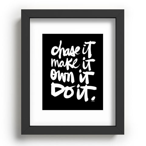 Kal Barteski CHASE IT Recessed Framing Rectangle