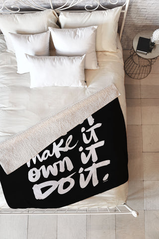 Kal Barteski CHASE IT Fleece Throw Blanket