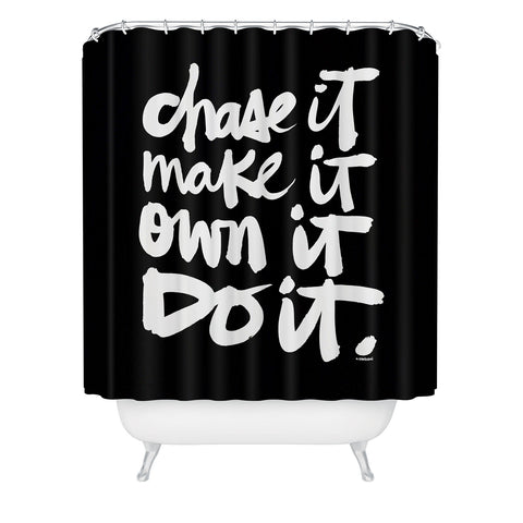 Kal Barteski CHASE IT Shower Curtain