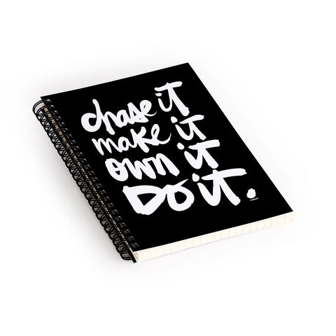 Kal Barteski CHASE IT Spiral Notebook