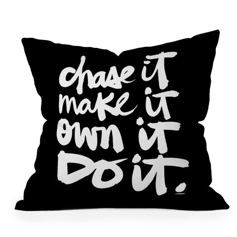 Kal Barteski CHASE IT Throw Pillow