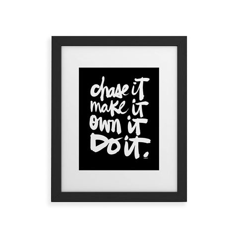 Kal Barteski CHASE IT Framed Art Print