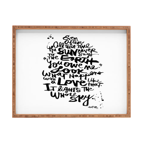 Kal Barteski Even After All 1 Rectangular Tray